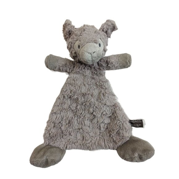 DEMDACO  sheep lamb lovey  plush toy stuffed animal 14 inch gray  rattle - Picture 6 of 9